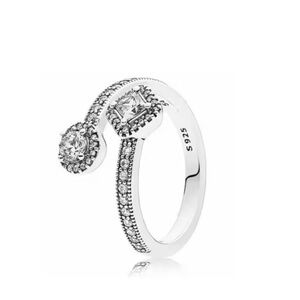 Sterling Silver Diamond Ring
